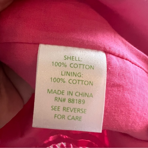 Lilly Pulitzer Bowen Strapless Pink Eyelet Dress Size 2 - Picture 6 of 8